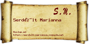 Serdült Marianna névjegykártya